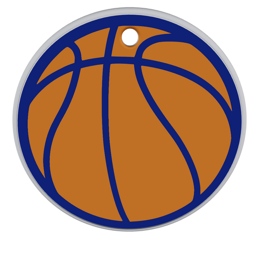 Palla da Basket Arancione e Blu